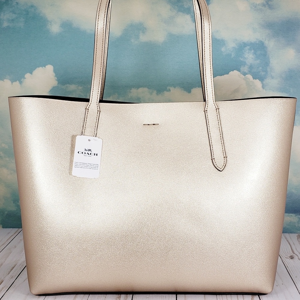 COACH Avenue Tote Platinum - Picture 3 of 8